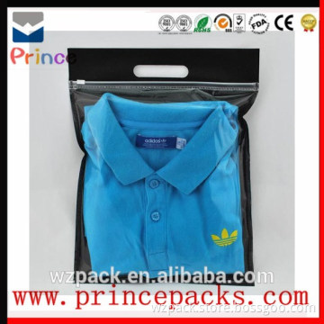 Clear clothes plastic packing bag/plastic garment packaging bag/zipper clothes packaging bag